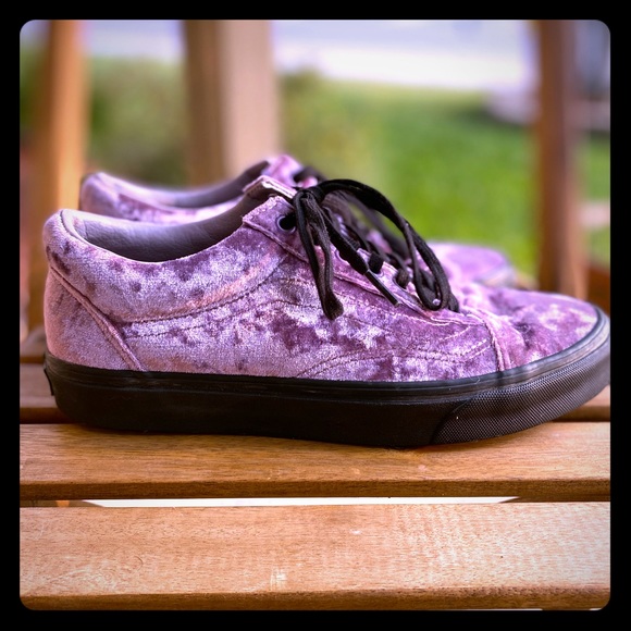 Vans | Shoes | Purple Velvet Vans 